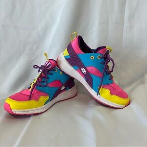 Y2K Heelys Kids Sz 5/ Women’s Sz 6- Pink and Blue Skater Sneakers
